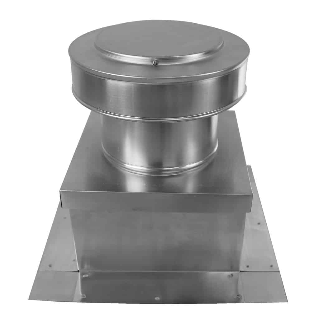 Model RBV-7-C4-CMF | Round Back Static Vent |  7" Diameter | 4" Tall Collar  |  38 Sq. In. NFA