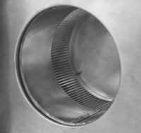 Static Vent 7" with Curb Mount Sub Base - Round Back Vent | 7" Diameter | 4" Tall Collar | 38 Sq. In. NFA - Active Ventilation Products