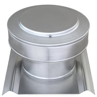 Round Back Roof Vent for SM-Rib Panel | 7" Diameter | 4" Tall Collar | Metal Roof | 38 Sq. In. NFA