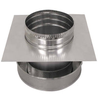 Model RBV - 7 - C4 - TP | Round Back Vent | 7" Diameter | 4" Tall Collar | Tail Pipe - Active Ventilation Products