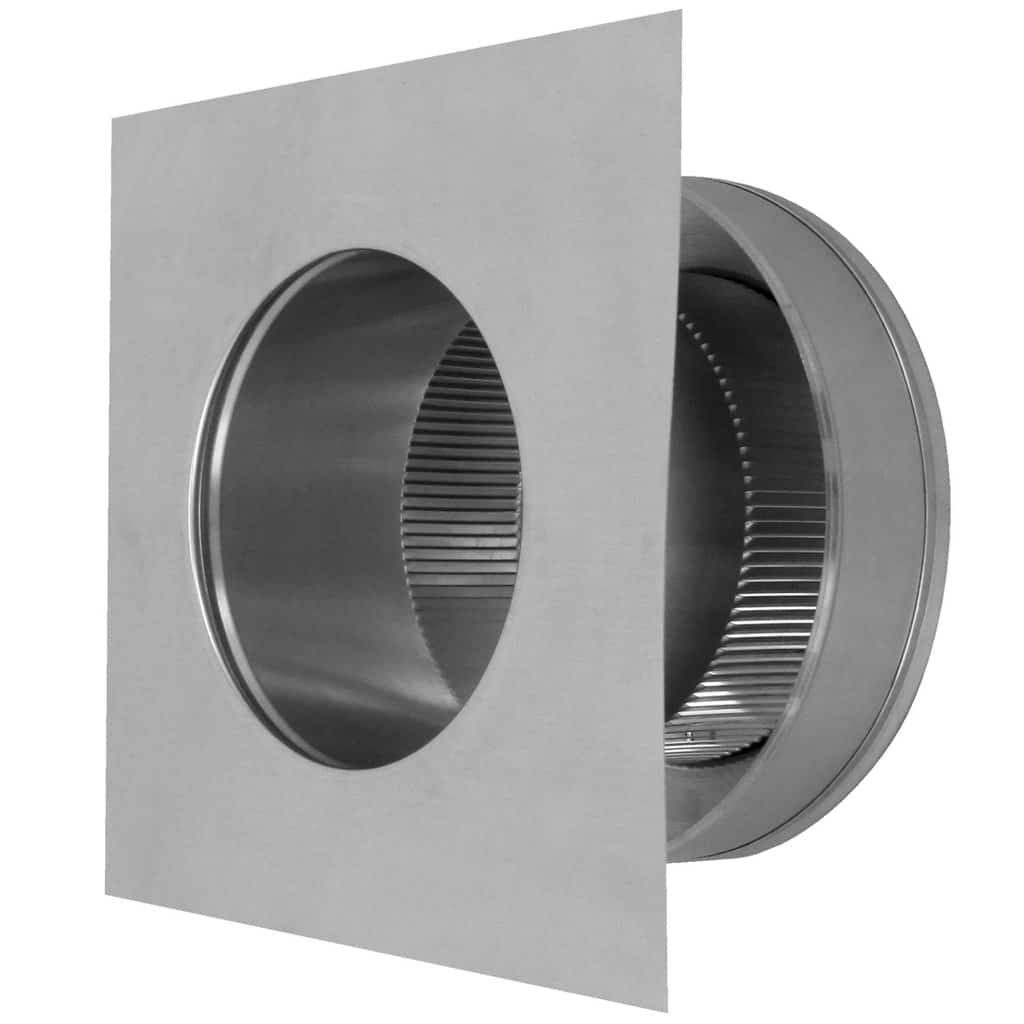 Model RBV-7-C4 | Round Back Roof Vent | 7" Diameter | 4" Tall Collar | Flat Flange | 38 Sq. In. NFA