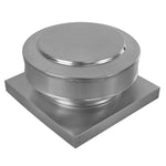 Model RBV - 8 - C2 - CMF - TP | Round Back Vent | 8" Diameter | " 2" Tall Collar | Curb Mount Flange | Tail Pipe - Active Ventilation Products