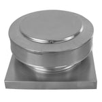 Model RBV - 8 - C2 - CMF - TP | Round Back Vent | 8" Diameter | " 2" Tall Collar | Curb Mount Flange | Tail Pipe - Active Ventilation Products