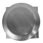 Model RBV - 8 - C2 - CMF - TP | Round Back Vent | 8" Diameter | " 2" Tall Collar | Curb Mount Flange | Tail Pipe - Active Ventilation Products