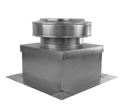 Model RC-8-H6-Ins |  Roof Curb for 8" Diameter Vent | 6" high walls | Insulated Walls