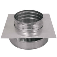 Model RBV - 8 - C2 - TP | Round Back Vent | 8" Diameter | 2" Tall Collar | Tail Pipe - Active Ventilation Products