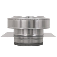 Model RBV - 8 - C2 - TP | Round Back Vent | 8" Diameter | 2" Tall Collar | Tail Pipe - Active Ventilation Products