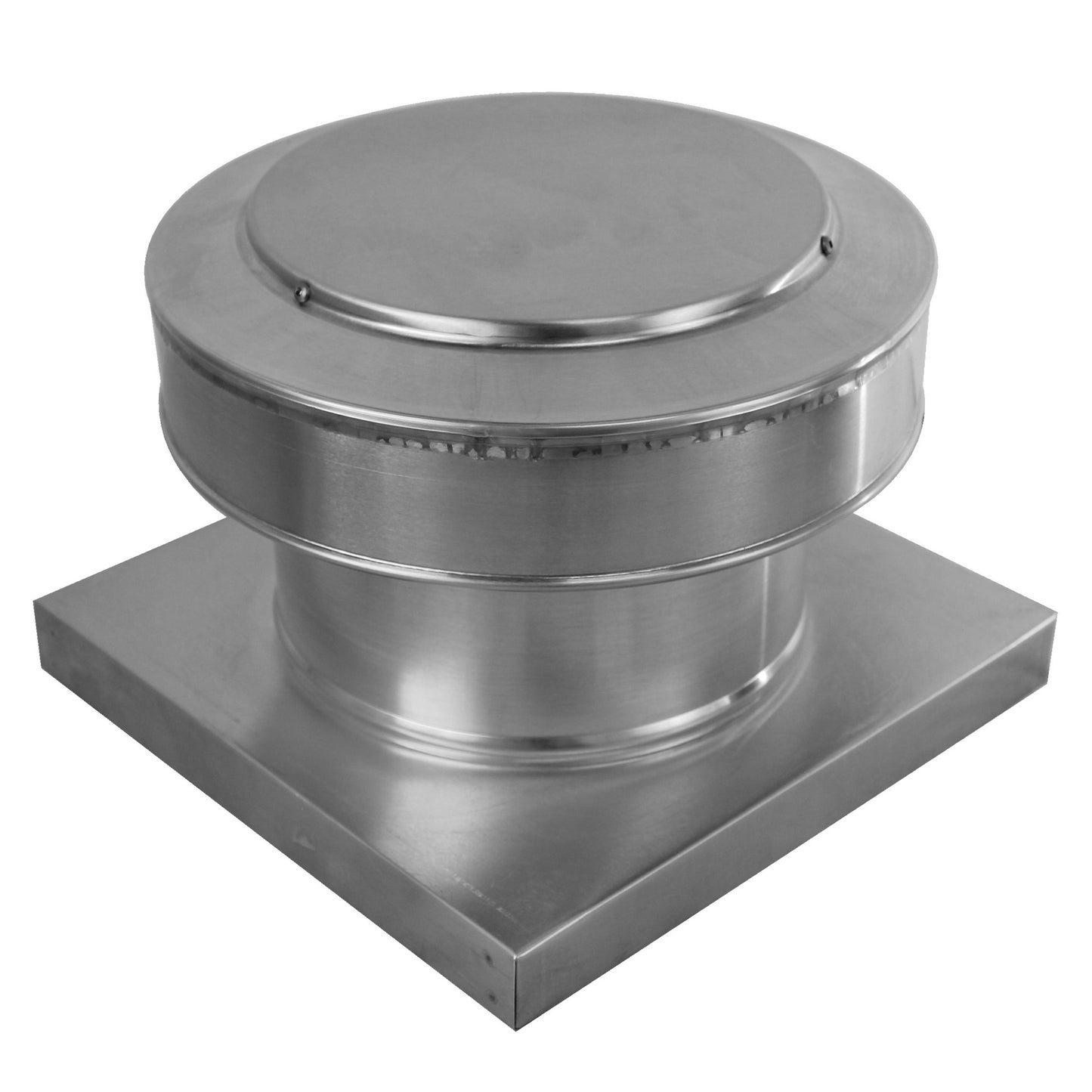 Model RBV-8-C4-CMF-TP | Round Back Vent  |  8" Diameter | " 4" Tall Collar  | Curb Mount Flange  |  Tail Pipe