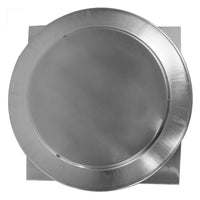 Model RBV - 8 - C4 - CMF - TP | Round Back Vent | 8" Diameter | " 4" Tall Collar | Curb Mount Flange | Tail Pipe - Active Ventilation Products