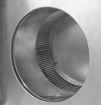 Static Vent 8" with Curb Mount Sub Base - Round Back Vent | 8" Diameter | 4" Tall Collar | 50 Sq. In. NFA - Active Ventilation Products