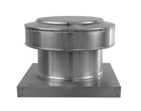 Static Vent 8" with Curb Mount Sub Base - Round Back Vent | 8" Diameter | 4" Tall Collar | 50 Sq. In. NFA - Active Ventilation Products