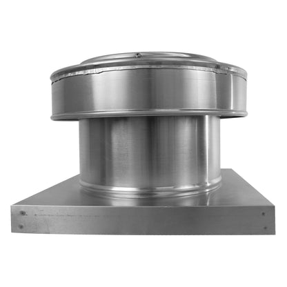 Model RBV-8-C4-CMF | Round Back Static Vent |  8" Diameter | 4" Tall Collar  |  50 Sq. In. NFA