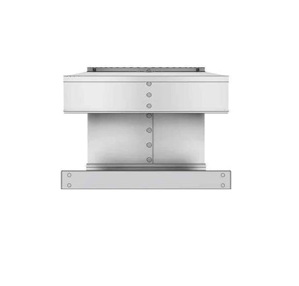 Static Vent 8" with Curb Mount Sub Base - Round Back Vent |  8" Diameter | 4" Tall Collar  |  50 Sq. In. NFA