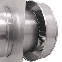 Model RBV - 8 - C4 - TP | Round Back Vent | 8" Diameter | 4" Tall Collar | Tail Pipe - Active Ventilation Products