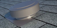 Static Vent - Round Back Roof Vent | 8" Diameter | 2" Tall Collar | Flat Flange | 50 Sq. In. NFA - Active Ventilation Products