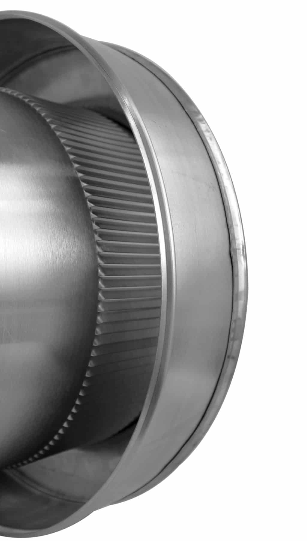 Model RBV-8-C2 | Round Back Roof Vent | 8" Diameter | 2" Tall Collar | Flat Flange | 50 Sq. In. NFA