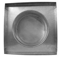 Static Vent 9" with Curb Mount Sub Base - Round Back Vent | 9" Diameter | 2" Tall Collar | 63 Sq. In. NFA - Active Ventilation Products