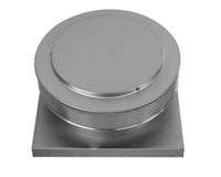 Static Vent 9" with Curb Mount Sub Base - Round Back Vent | 9" Diameter | 2" Tall Collar | 63 Sq. In. NFA - Active Ventilation Products