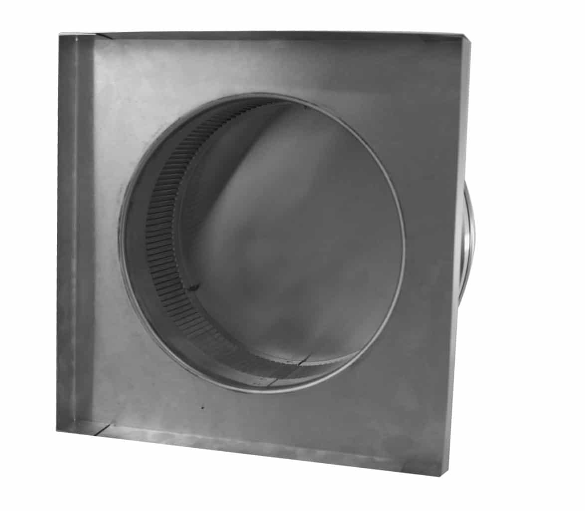 Model RBV-9-C2-CMF | Round Back Static Vent |  9" Diameter | 2" Tall Collar  |  63 Sq. In. NFA