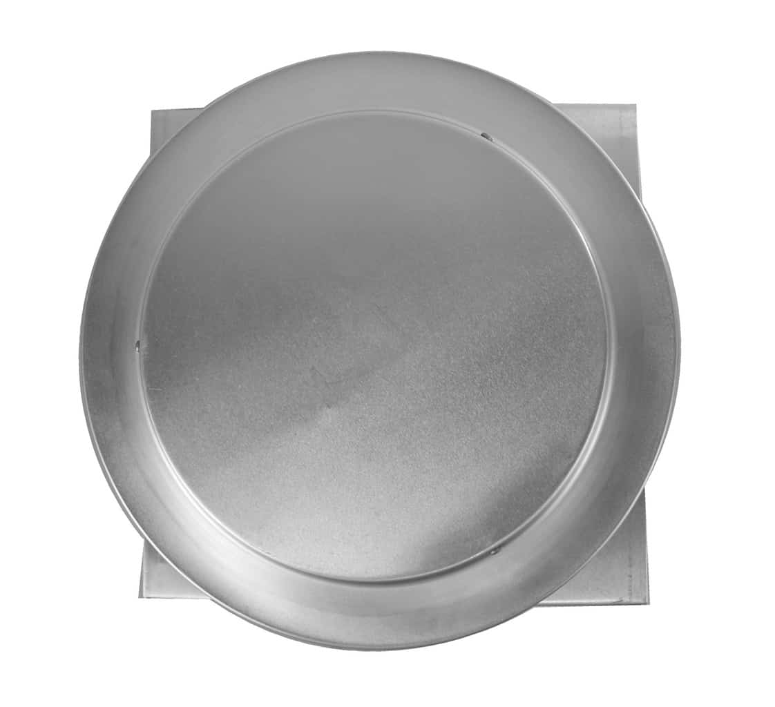 Model RBV-9-C2-CMF | Round Back Static Vent |  9" Diameter | 2" Tall Collar  |  63 Sq. In. NFA