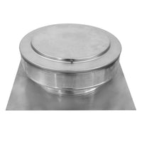 Static Vents - Round Back Roof Vent | 9" Diameter | 2" Tall Collar | Flat Flange | 63 Sq. In. NFA - Active Ventilation Products