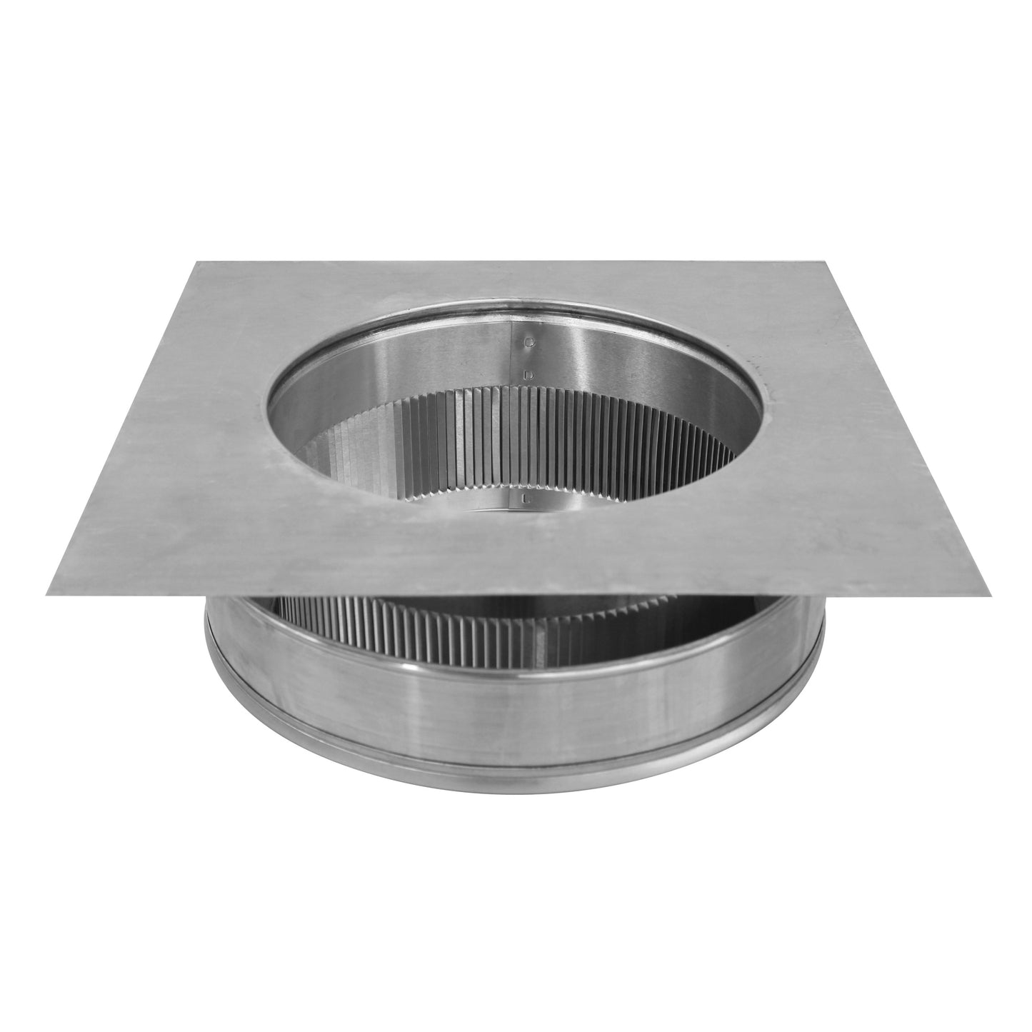 Model RBV-9-C2 | Round Back Roof Vent | 9" Diameter | 2" Tall Collar | Flat Flange | 63 Sq. In. NFA