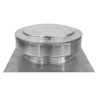 Static Vents - Round Back Roof Vent | 9" Diameter | 2" Tall Collar | Flat Flange | 63 Sq. In. NFA - Active Ventilation Products