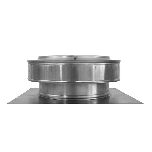 Model RBV-9-C2 | Round Back Roof Vent | 9" Diameter | 2" Tall Collar | Flat Flange | 63 Sq. In. NFA