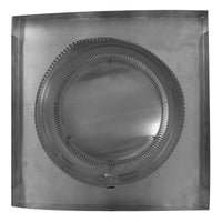 Model RBV - 9 - C4 - CMF - TP | Round Back Vent | 9" Diameter | " 4" Tall Collar | Curb Mount Flange | Tail Pipe - Active Ventilation Products