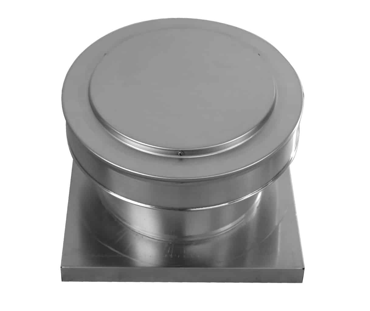 Model RBV-9-C4-CMF | Round Back Static Vent |  9" Diameter | 4" Tall Collar  |  63 Sq. In. NFA