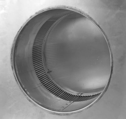 Model RBV-9-C4-CMF | Round Back Static Vent |  9" Diameter | 4" Tall Collar  |  63 Sq. In. NFA