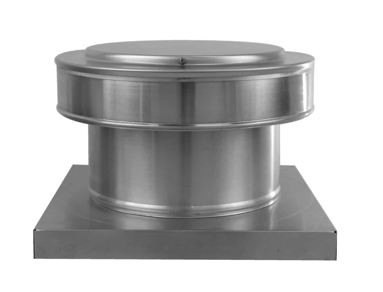 Model RBV-9-C4-CMF | Round Back Static Vent |  9" Diameter | 4" Tall Collar  |  63 Sq. In. NFA