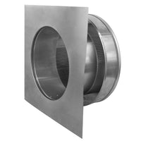 Static Vents - Round Back Roof Vent | 9" Diameter | 4" Tall Collar | Flat Flange | 63 Sq. In. NFA - Active Ventilation Products