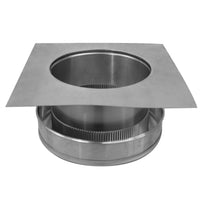 Static Vents - Round Back Roof Vent | 9" Diameter | 4" Tall Collar | Flat Flange | 63 Sq. In. NFA - Active Ventilation Products