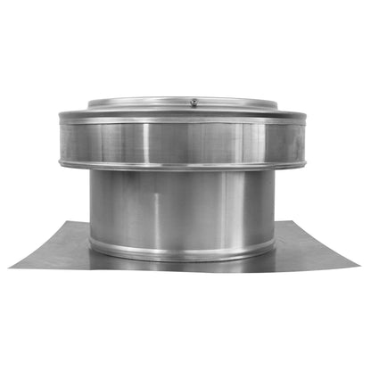 Model RBV-9-C4 | Round Back Roof Vent | 9" Diameter | 4" Tall Collar | Flat Flange | 63 Sq. In. NFA