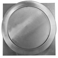 Static Vents - Round Back Roof Vent | 9" Diameter | 4" Tall Collar | Flat Flange | 63 Sq. In. NFA - Active Ventilation Products