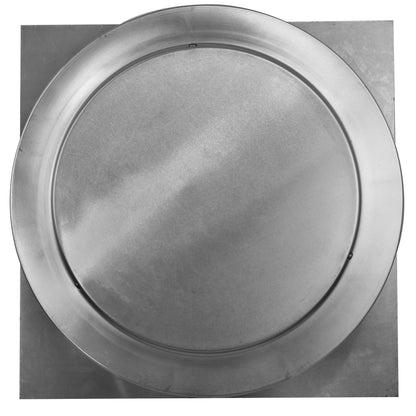 Model RBV-9-C4 | Round Back Roof Vent | 9" Diameter | 4" Tall Collar | Flat Flange | 63 Sq. In. NFA