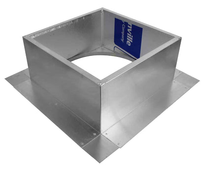 Model RC-10-H6-Ins |  Roof Curb for 10" Diameter Vent | 6" high walls | Insulated Walls