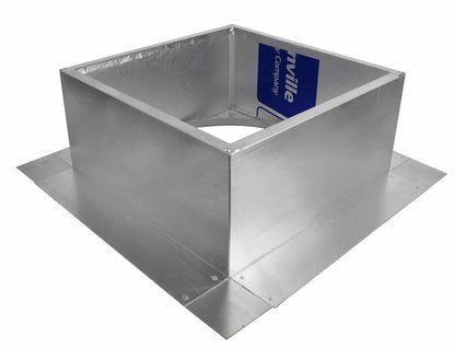 Model RC-10-H6-Ins |  Roof Curb for 10" Diameter Vent | 6" high walls | Insulated Walls