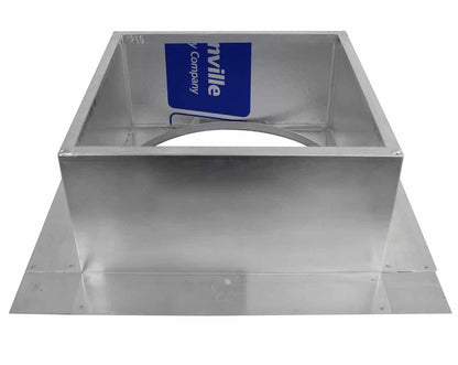 Model RC-10-H6-Ins |  Roof Curb for 10" Diameter Vent | 6" high walls | Insulated Walls