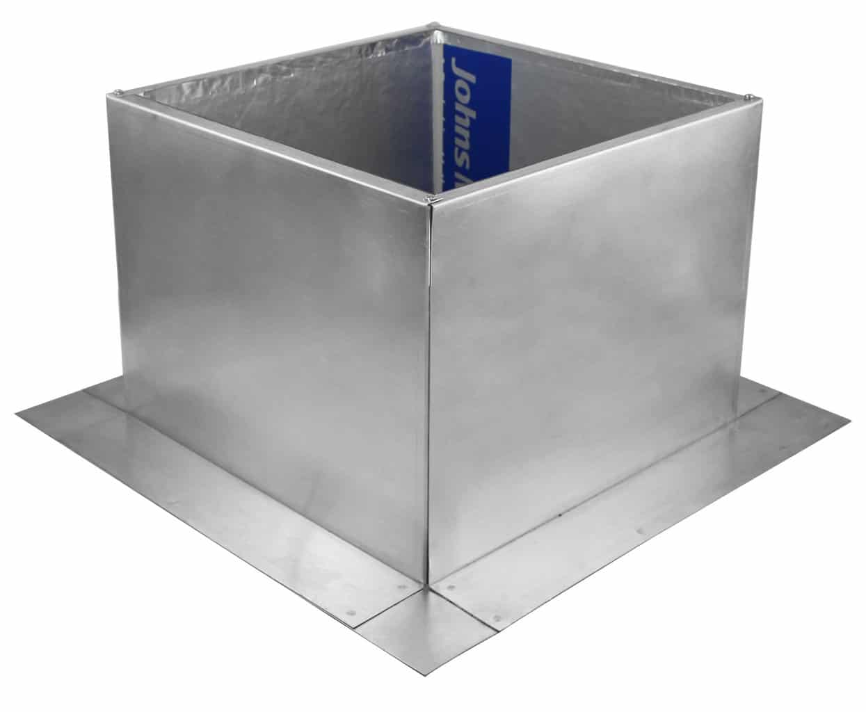 Model RC-10-H8-Ins |  Roof Curb for 10" Diameter Vent | 8" high walls | Insulated Walls