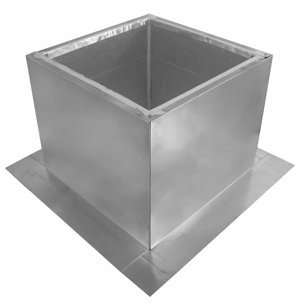 Model RC-12-H12-Ins |  Roof Curb for 12" Diameter Vent | 12" high walls | Insulated Walls