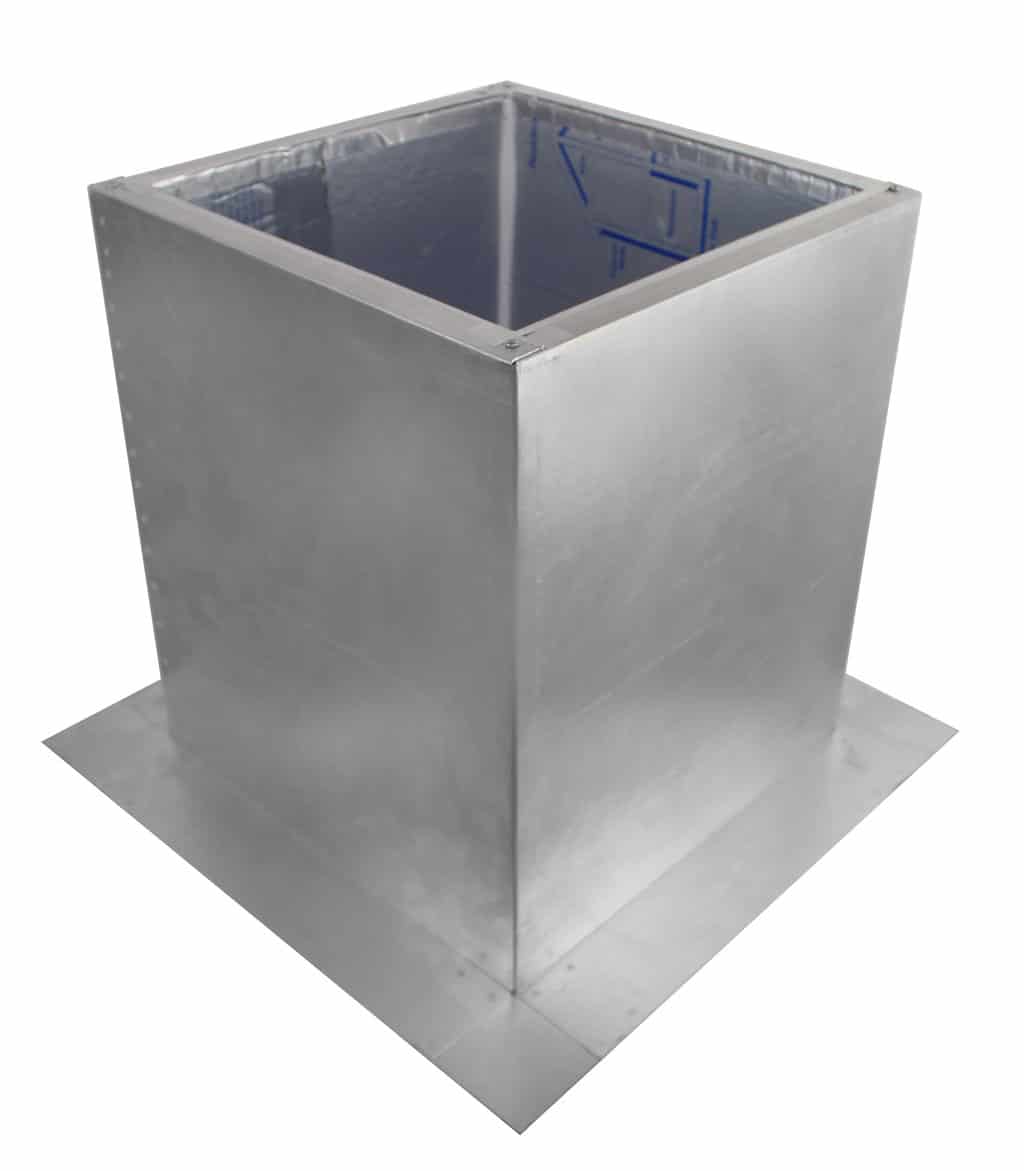 Model RC-12-H18-Ins |  Roof Curb for 12" Diameter Vent | 18" high walls | Insulated Walls