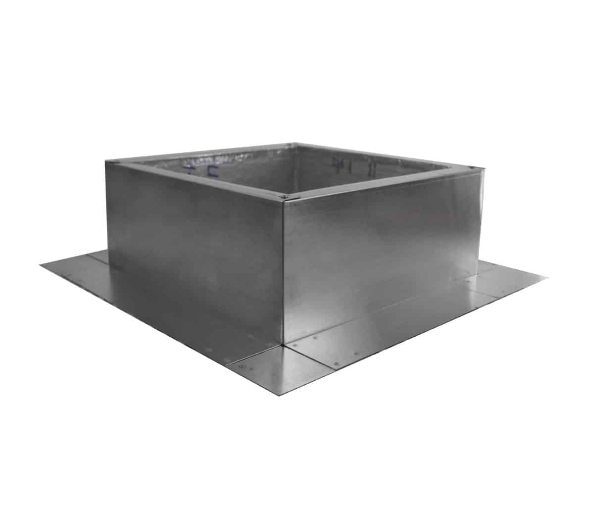 Model RC-12-H6-Ins |  Roof Curb for 12" Diameter Vent | 6" high walls | Insulated Walls