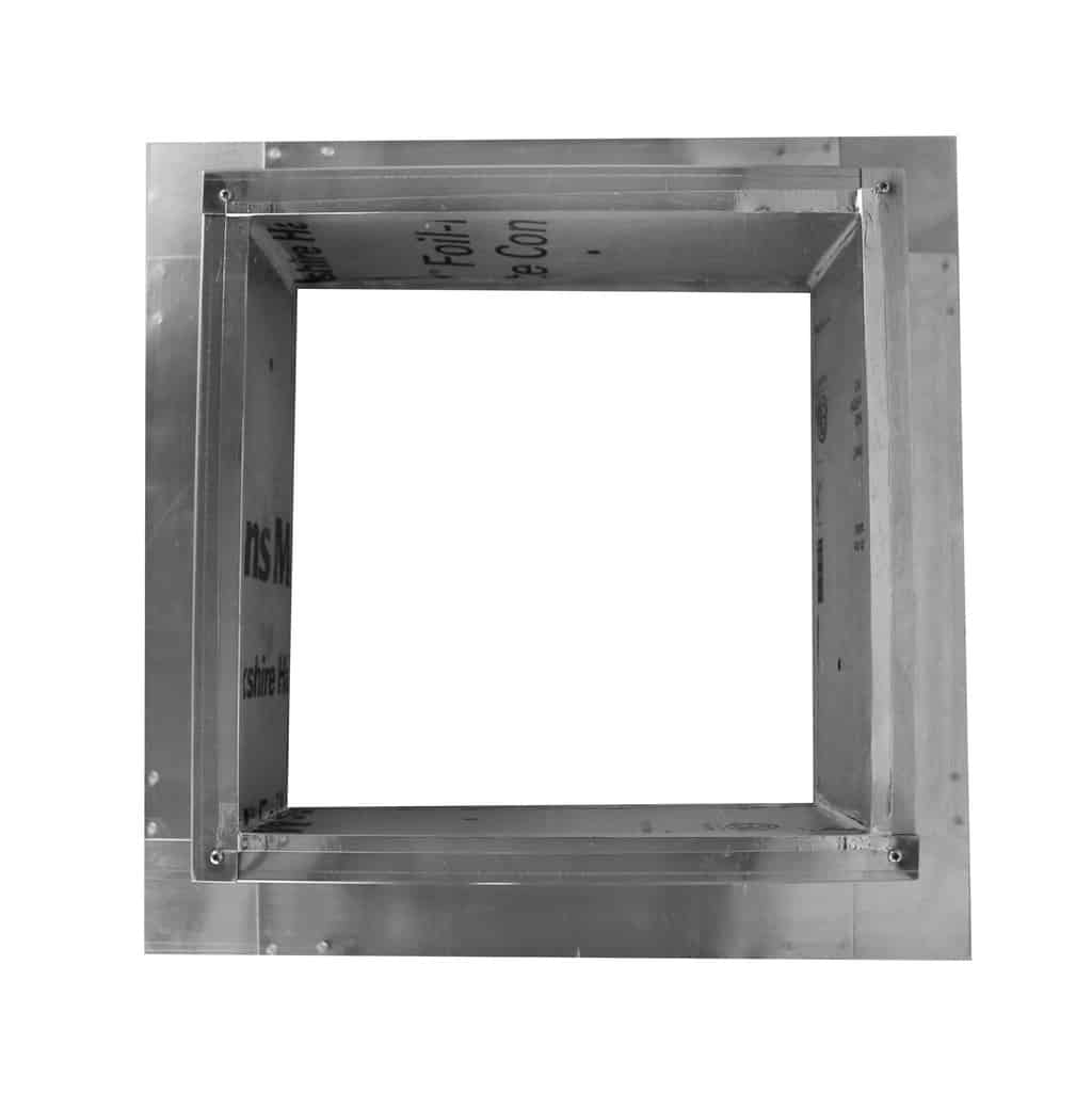 Model RC-12-H6-Ins |  Roof Curb for 12" Diameter Vent | 6" high walls | Insulated Walls