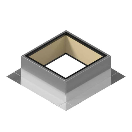 Insulated Square Roof Curb for 12" Diameter Vent | 6" high walls