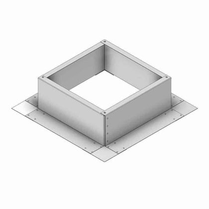 Square Roof Curb for 12" Diameter Vent | 6" high walls