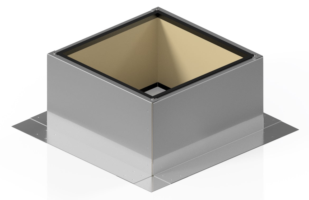 Model RC-12-H8-Ins |  Roof Curb for 12" Diameter Vent | 8" high walls | Insulated Walls