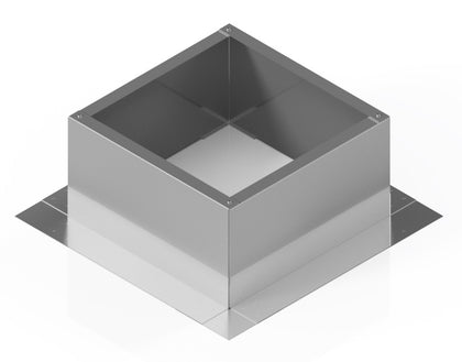 Square Roof Curb for 12" Diameter Vent | 8" high walls
