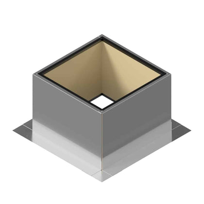 Insulated Square Roof Curb for 14" Diameter Vent | 12" high walls